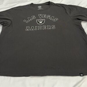 47 Las Vegas Raiders Gray Black Crewneck Tee